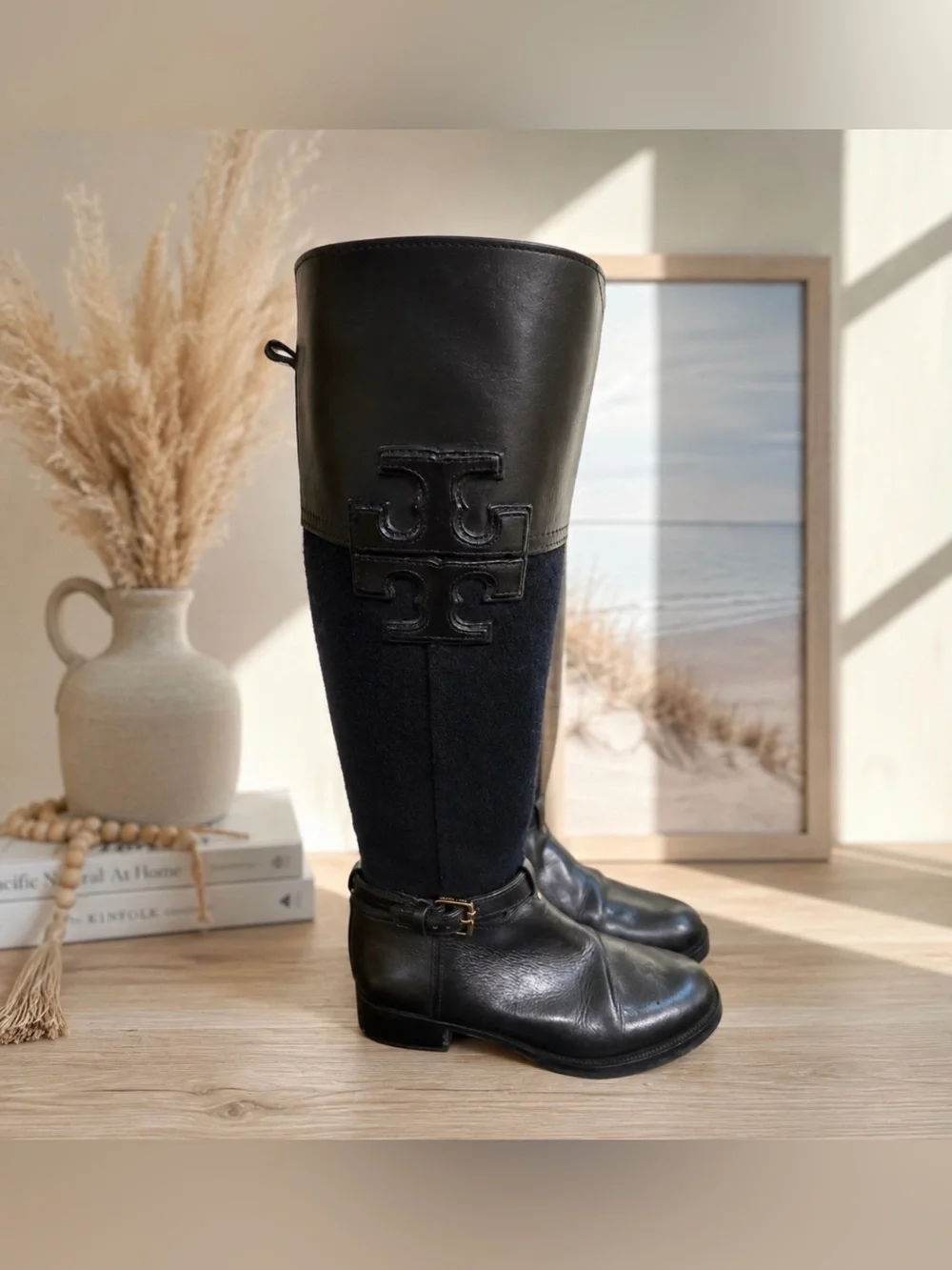 Tory Burch size 5.5 low heel riding boot